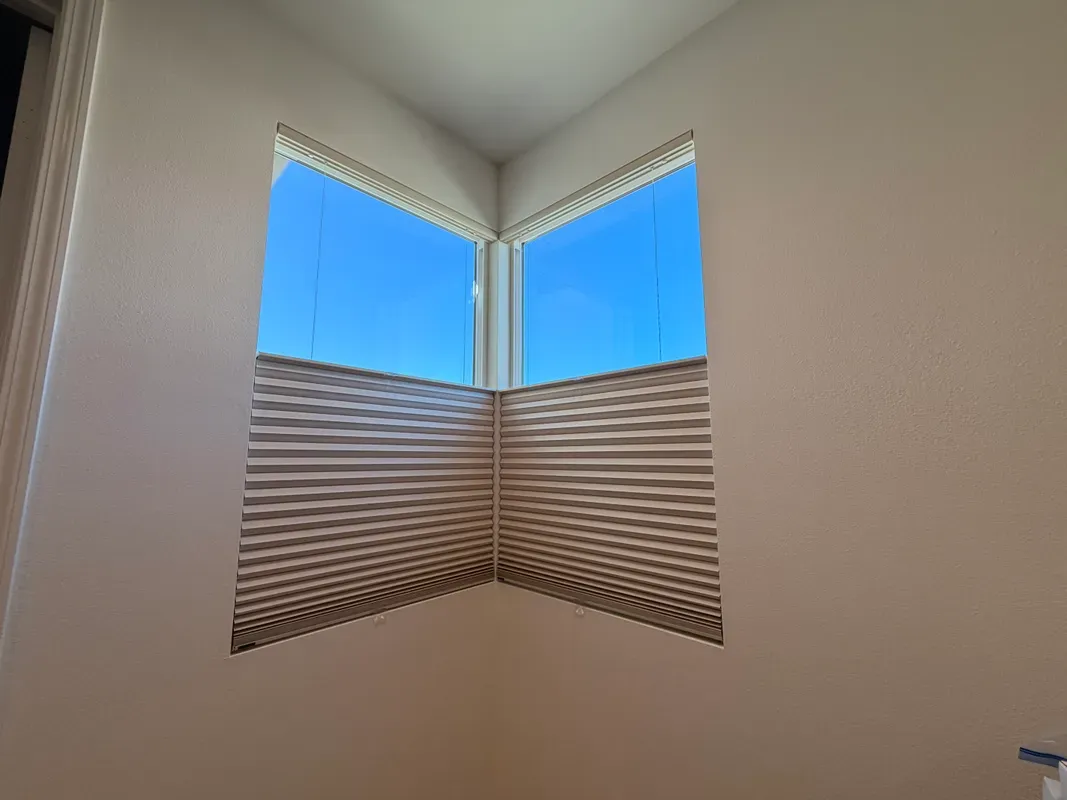 Custom cellular shades installation in Agoura Hills - Agoura Hills – Cellular Honeycomb Shades